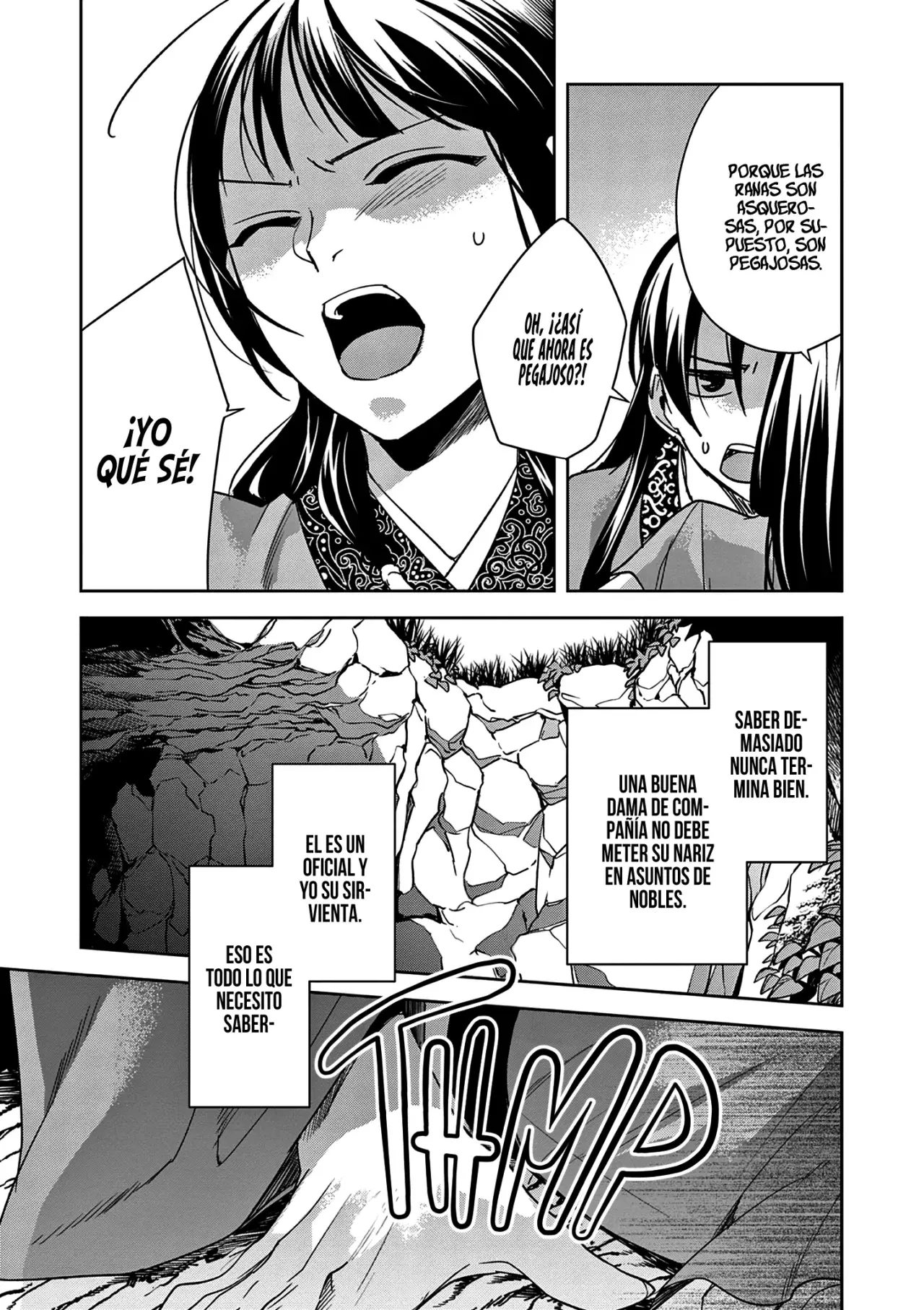 Los Diarios de la Boticaria. – El Diario de los Misterios del Palacio Interior de MaoMao. Capitulo 51: El Secreto de Jinshi. página 40