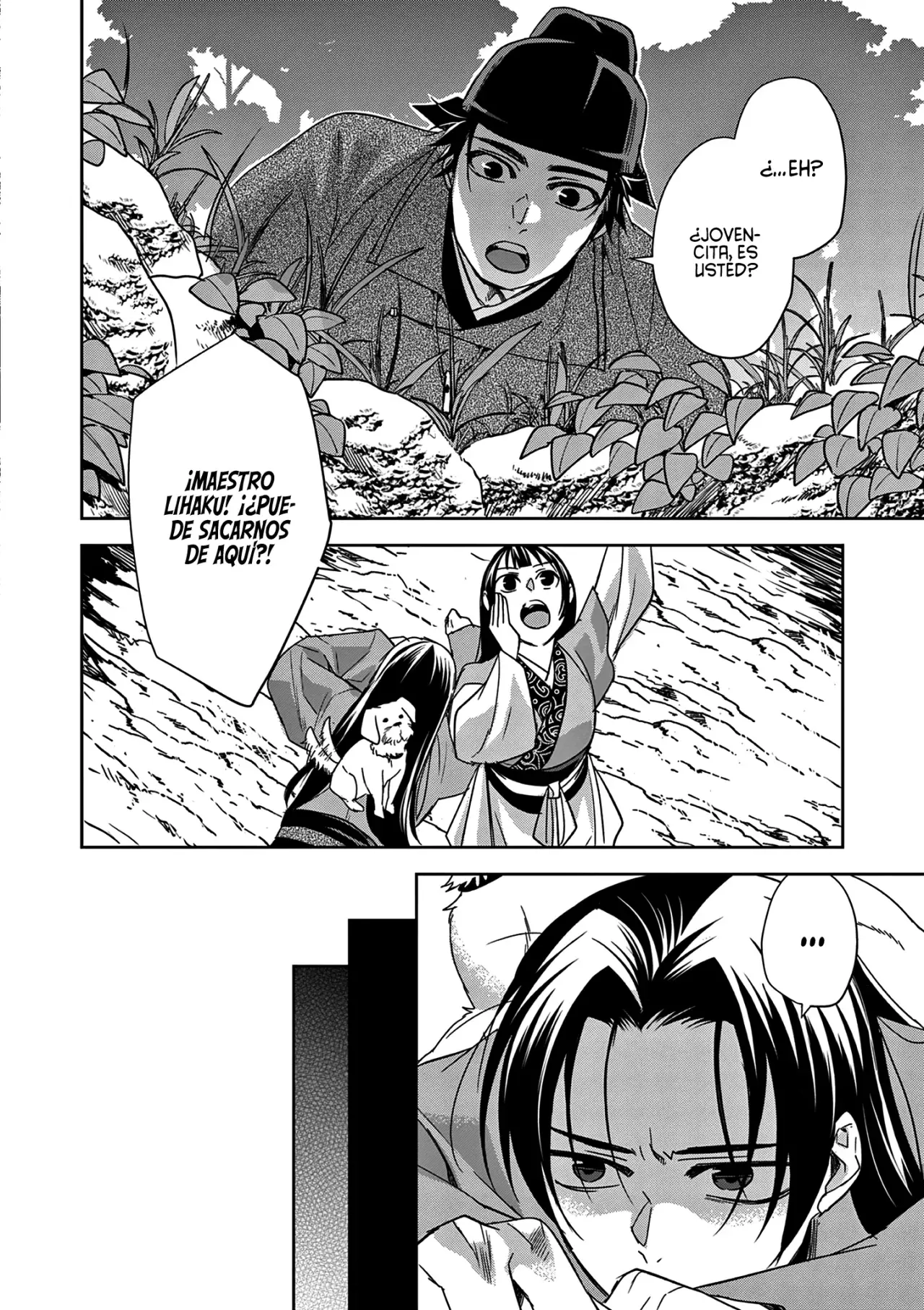 Los Diarios de la Boticaria. – El Diario de los Misterios del Palacio Interior de MaoMao. Capitulo 51: El Secreto de Jinshi. página 44