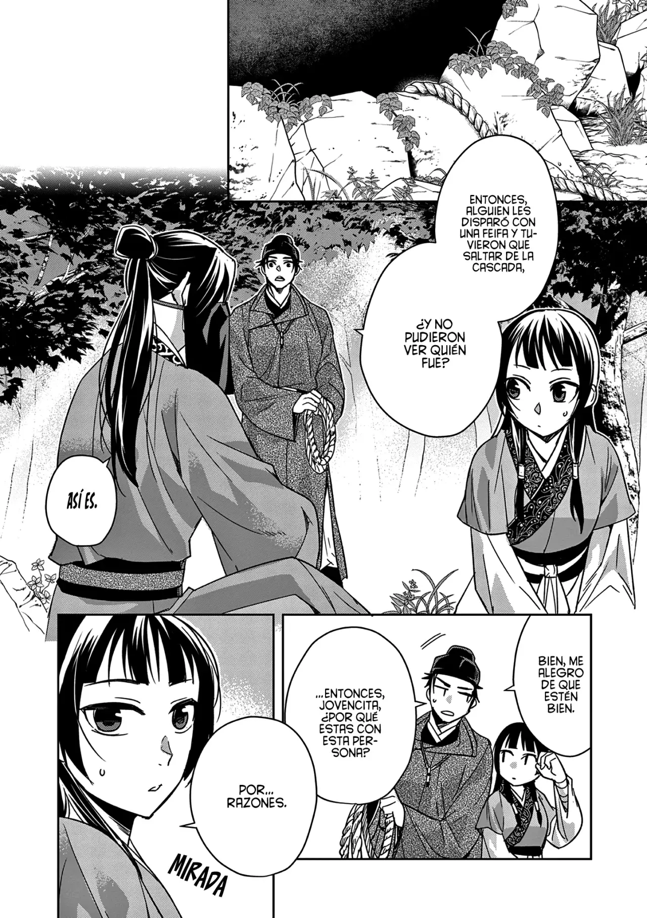 Los Diarios de la Boticaria. – El Diario de los Misterios del Palacio Interior de MaoMao. Capitulo 51: El Secreto de Jinshi. página 45