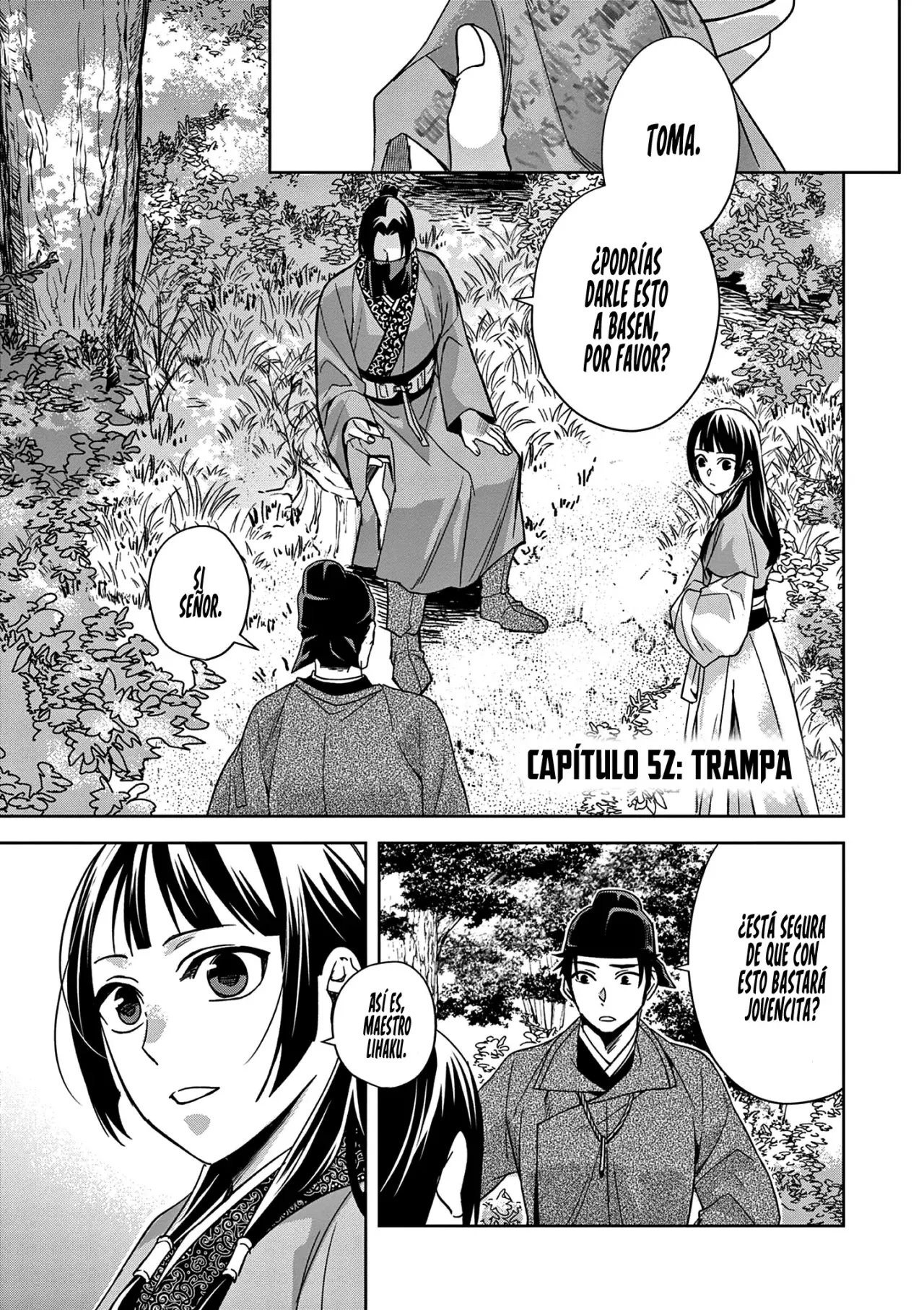 Los Diarios de la Boticaria. – El Diario de los Misterios del Palacio Interior de MaoMao. Capitulo 52: Trampa. página 4