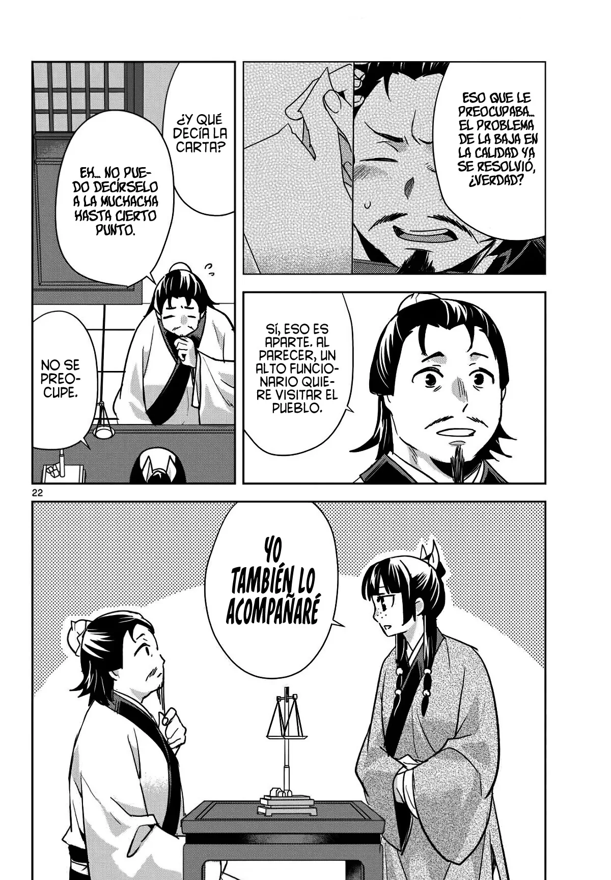 Los Diarios de la Boticaria. – El Diario de los Misterios del Palacio Interior de MaoMao. Capitulo 96 página 27