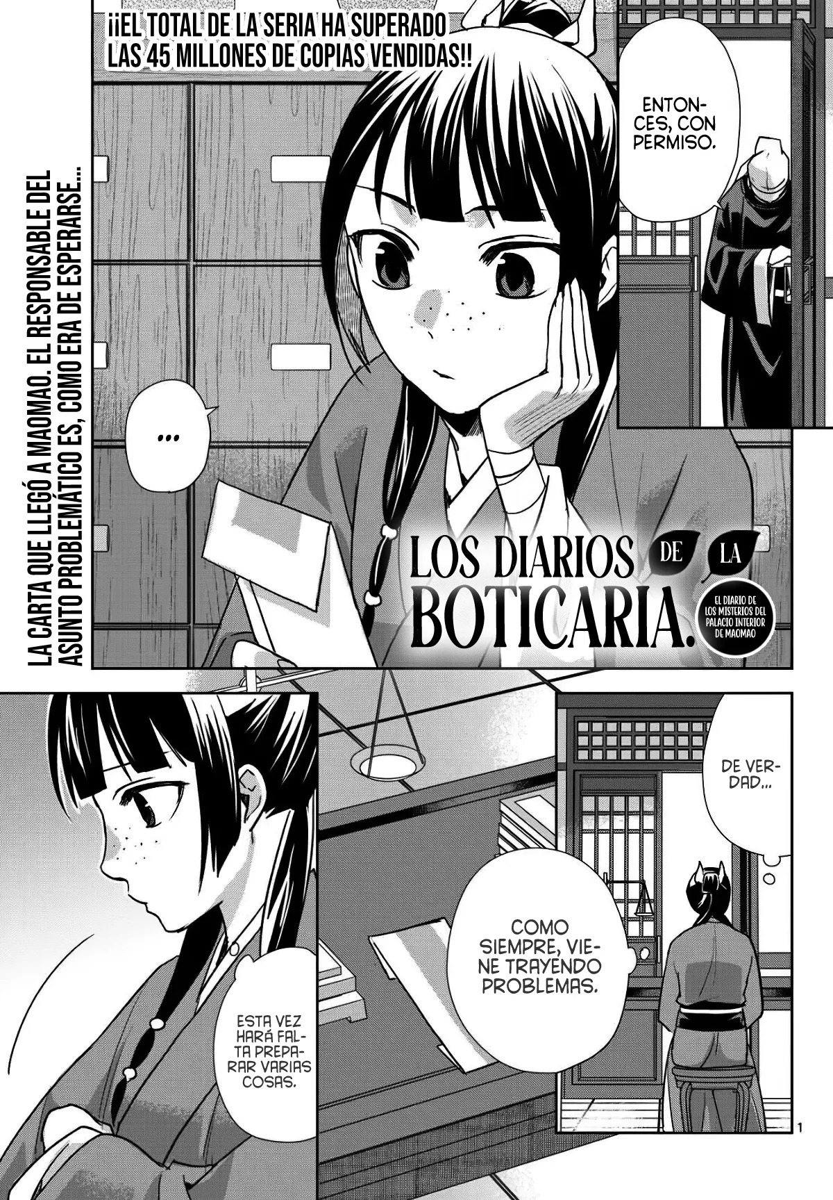 Los Diarios de la Boticaria. – El Diario de los Misterios del Palacio Interior de MaoMao. Capitulo 96 página 6