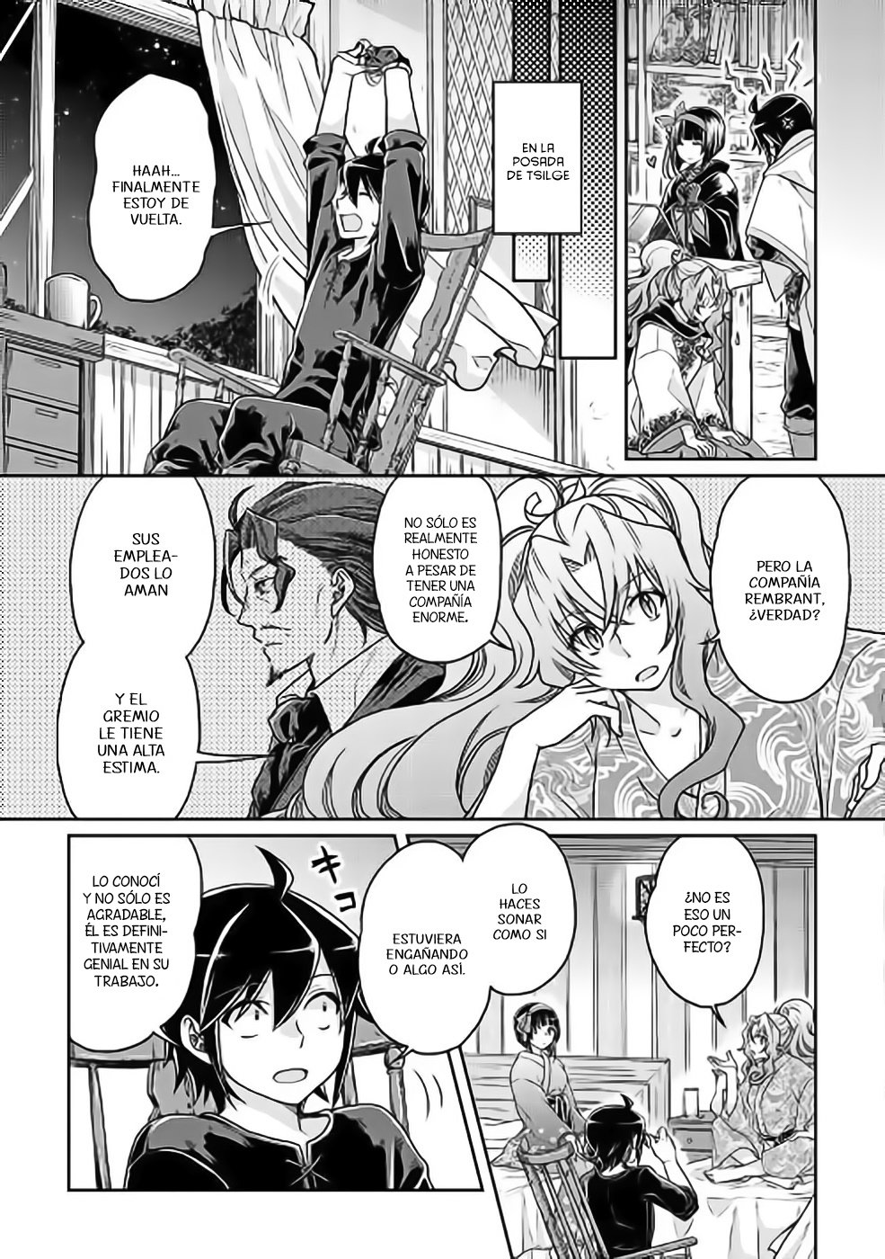 Tsuki ga Michibiku Isekai Douchuu Capitulo 22: Final de un largo día página 14