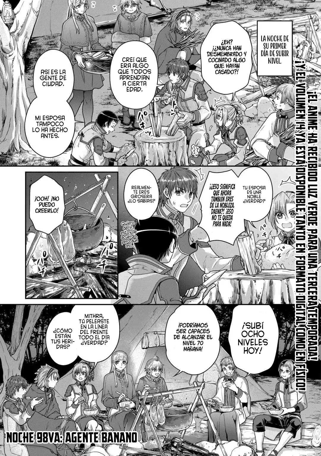 Tsuki ga Michibiku Isekai Douchuu Capitulo 98: Agente Banano. página 4