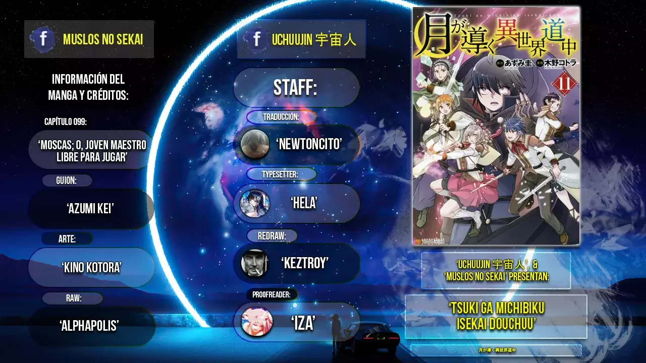 Tsuki ga Michibiku Isekai Douchuu Capitulo 99: Moscas; o, Joven Maestro Libre para Jugar. página 2