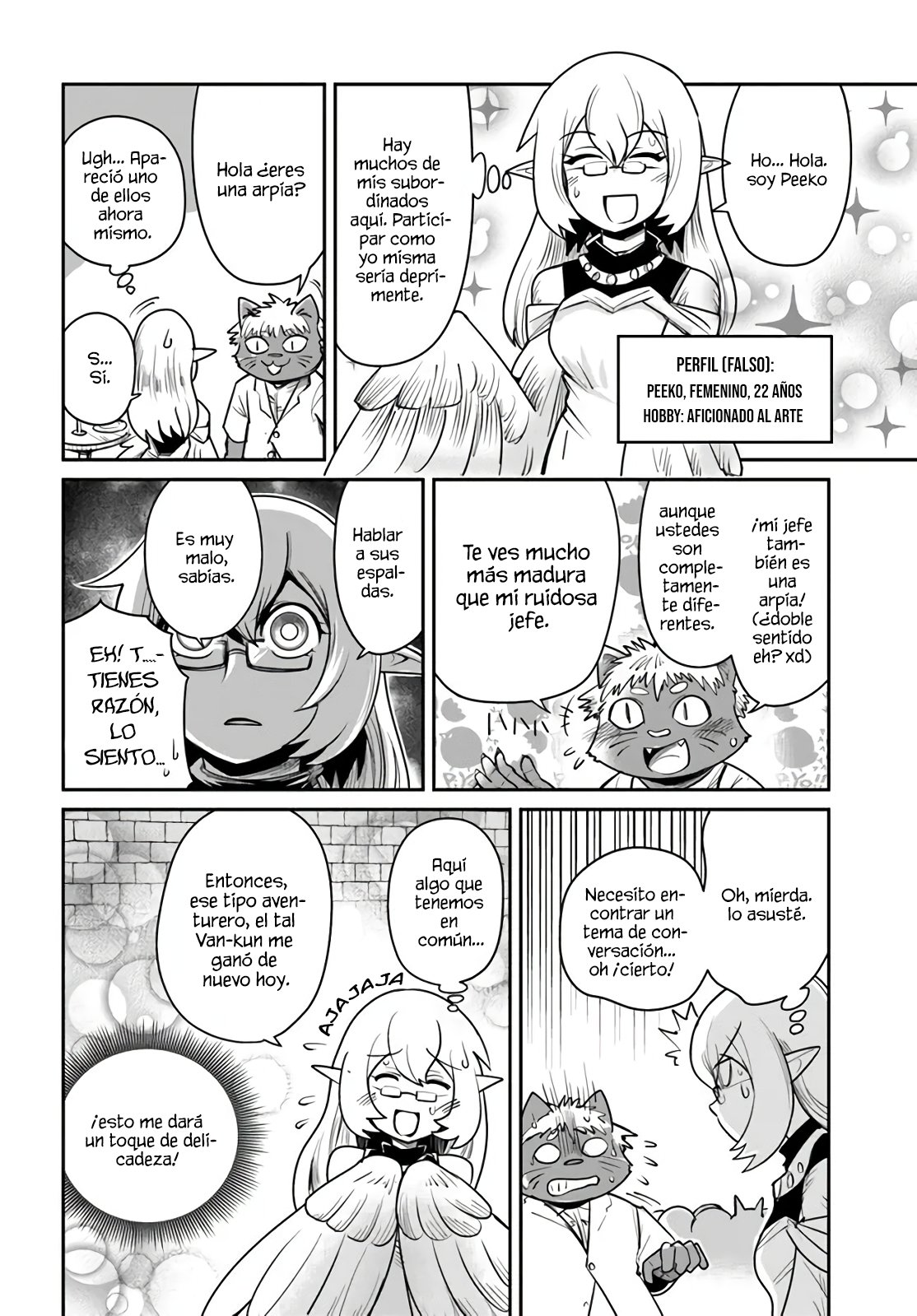 Dungeon No Osananajimi Capitulo 14: Harpy-San es carnívora página 7