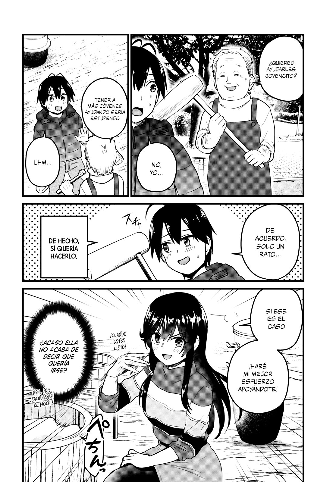 Hajimete no Gal Capitulo 103: La primera vez haciendo mochi página 9
