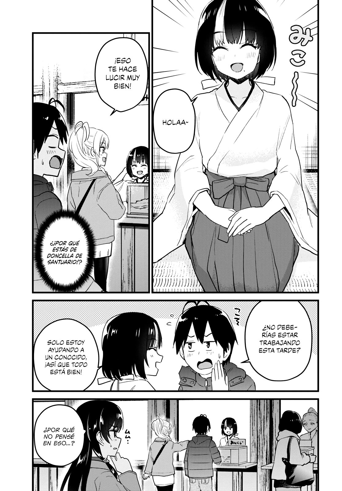 Hajimete no Gal Capitulo 104: La primera visita al templo. página 6
