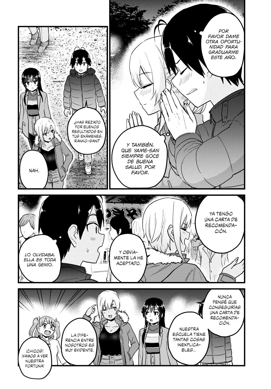 Hajimete no Gal Capitulo 104: La primera visita al templo. página 9