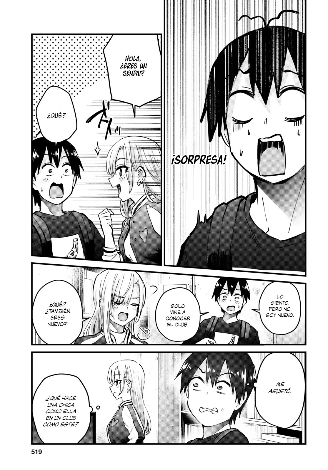 Hajimete no Gal Capitulo 133: Primera visita al club página 6