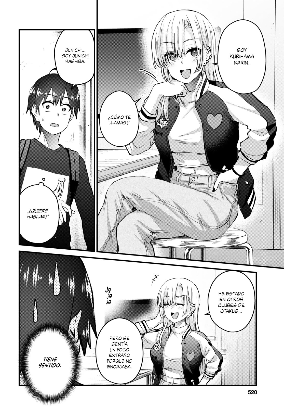 Hajimete no Gal Capitulo 133: Primera visita al club página 7