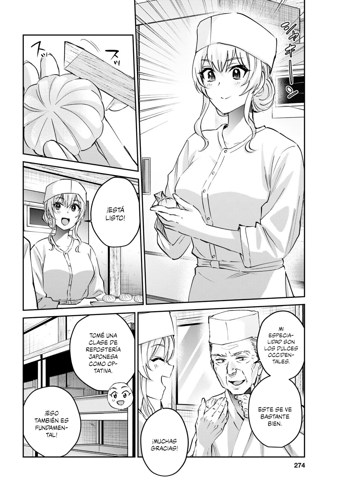 Hajimete no Gal Capitulo 150: Mi primera vez siendo asistente de repostero página 7