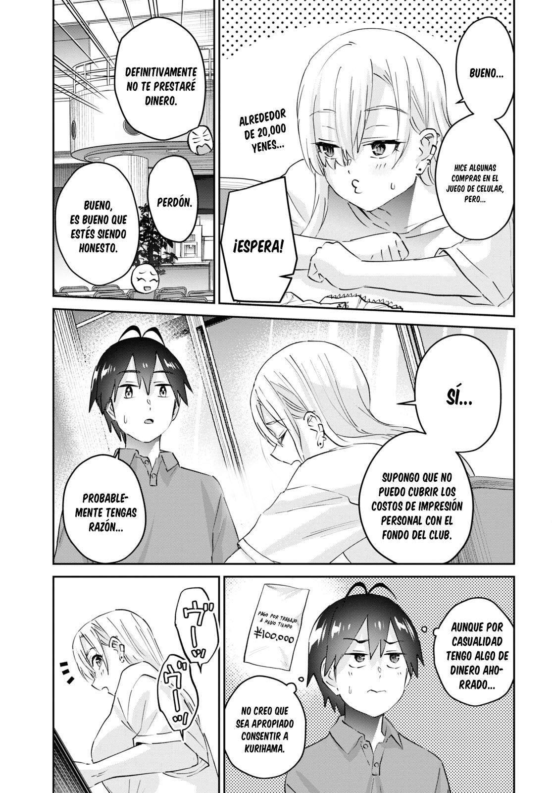 Hajimete no Gal Capitulo 166: Mi primera paga por tabajar a medio tiempo página 10