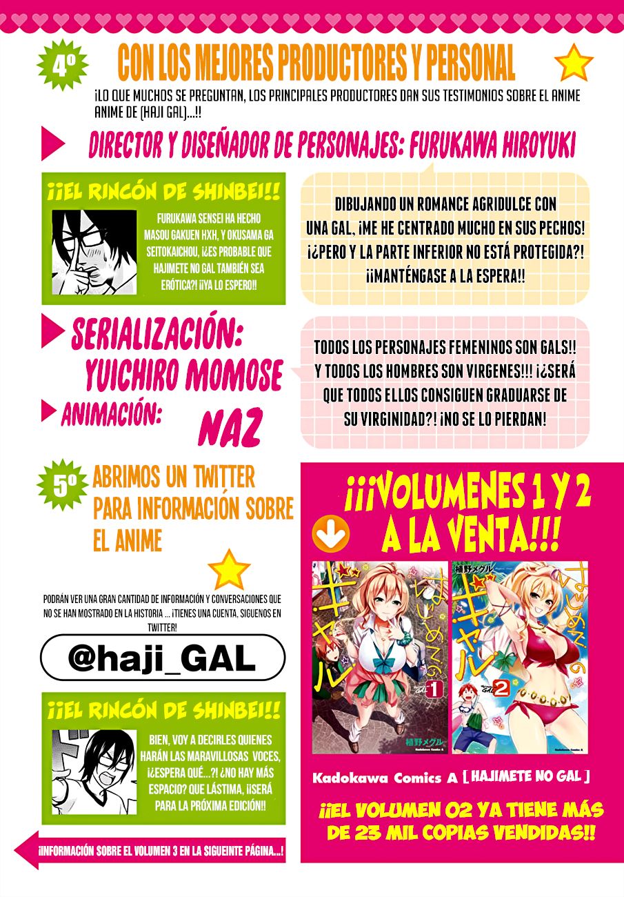 Hajimete no Gal Capitulo 29: Su primera huida descontrolada página 4