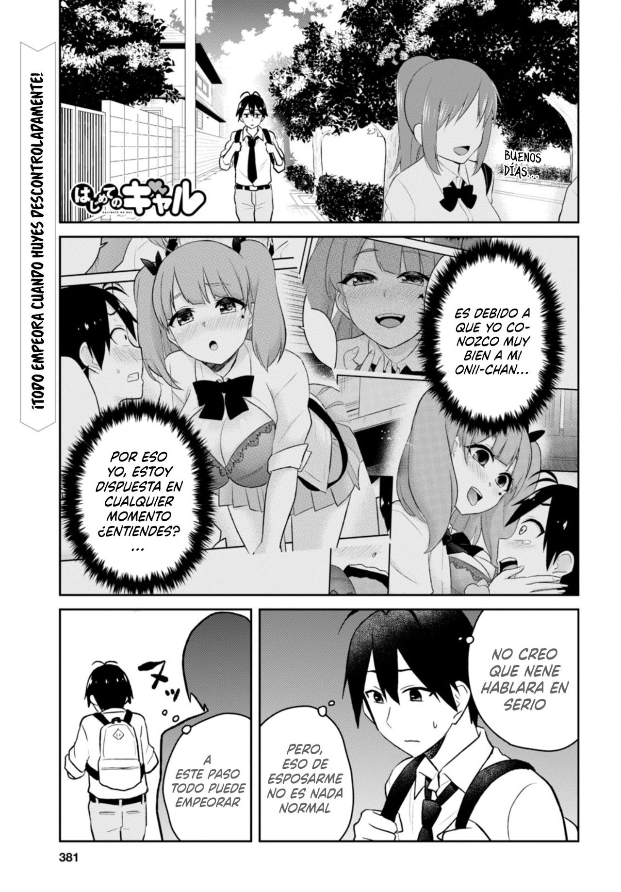 Hajimete no Gal Capitulo 29: Su primera huida descontrolada página 6