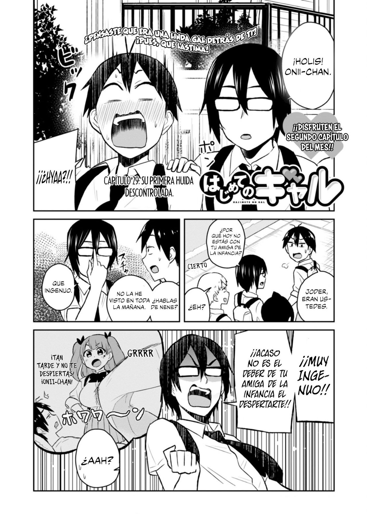 Hajimete no Gal Capitulo 29: Su primera huida descontrolada página 7