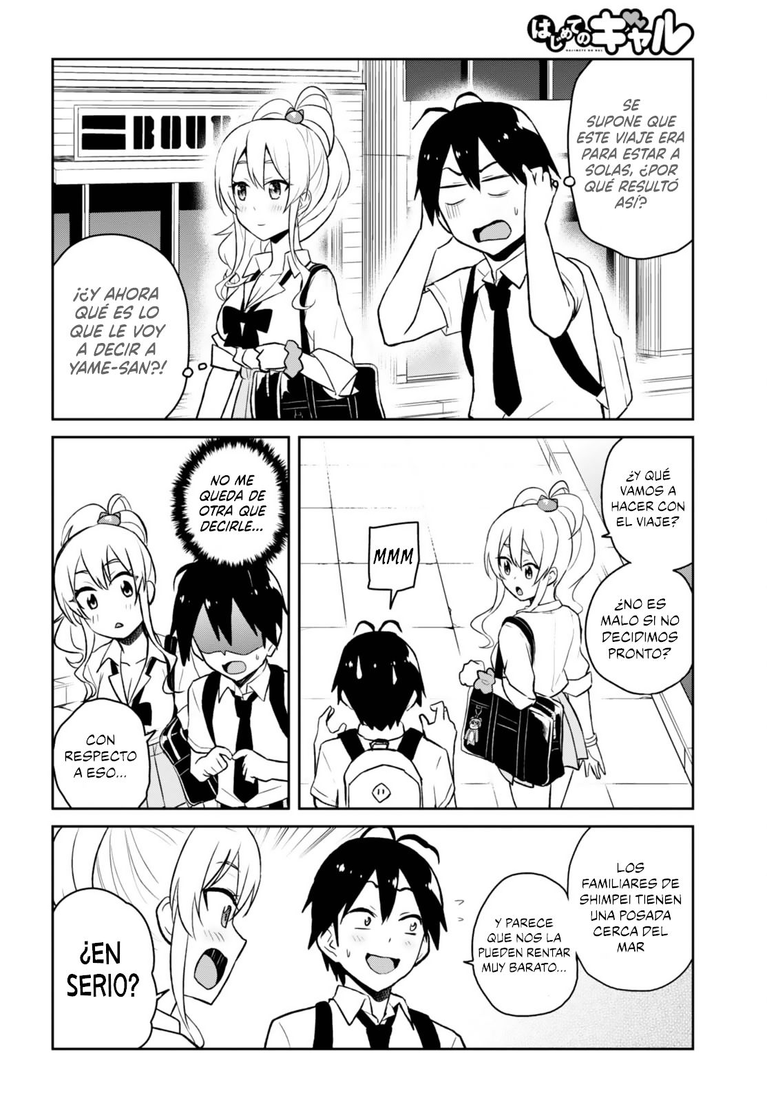 Hajimete no Gal Capitulo 40: La primera vez decidiendo hacia dónde ir de viaje página 10