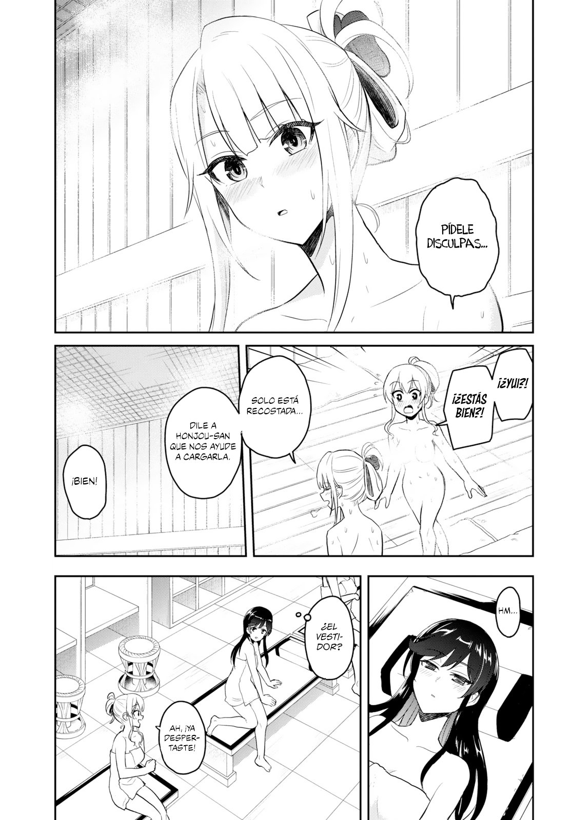 Hajimete no Gal Capitulo 77: La primera disputa en un sauna página 10