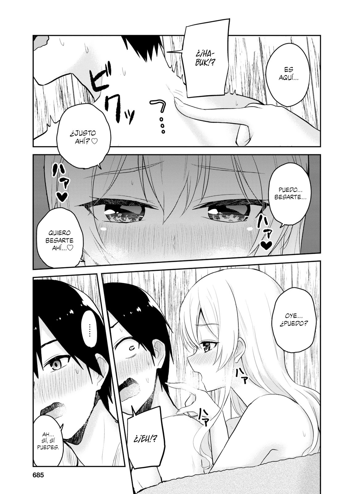 Hajimete no Gal Capitulo 80: El primer abrazo contra el frío página 12