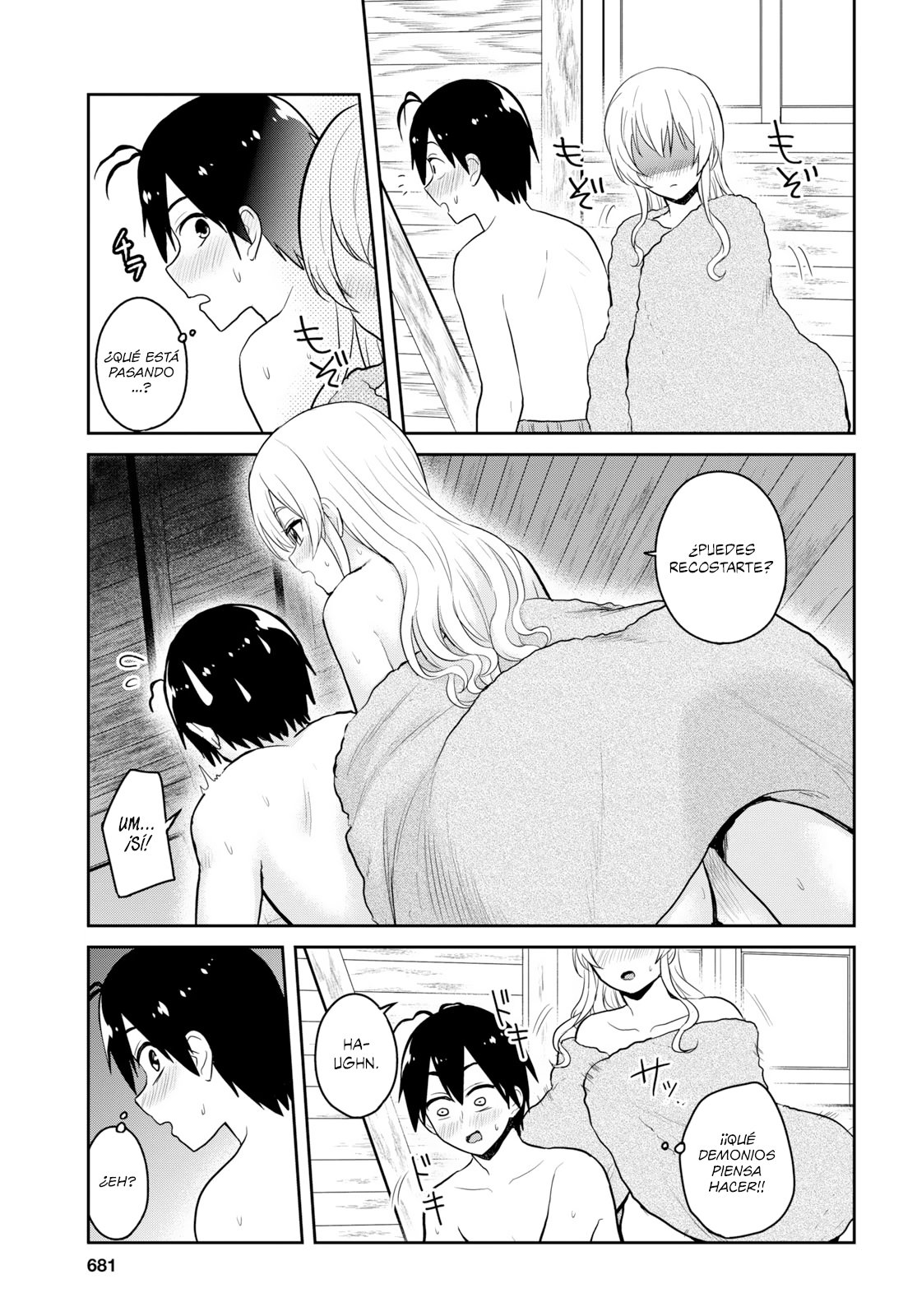 Hajimete no Gal Capitulo 80: El primer abrazo contra el frío página 8