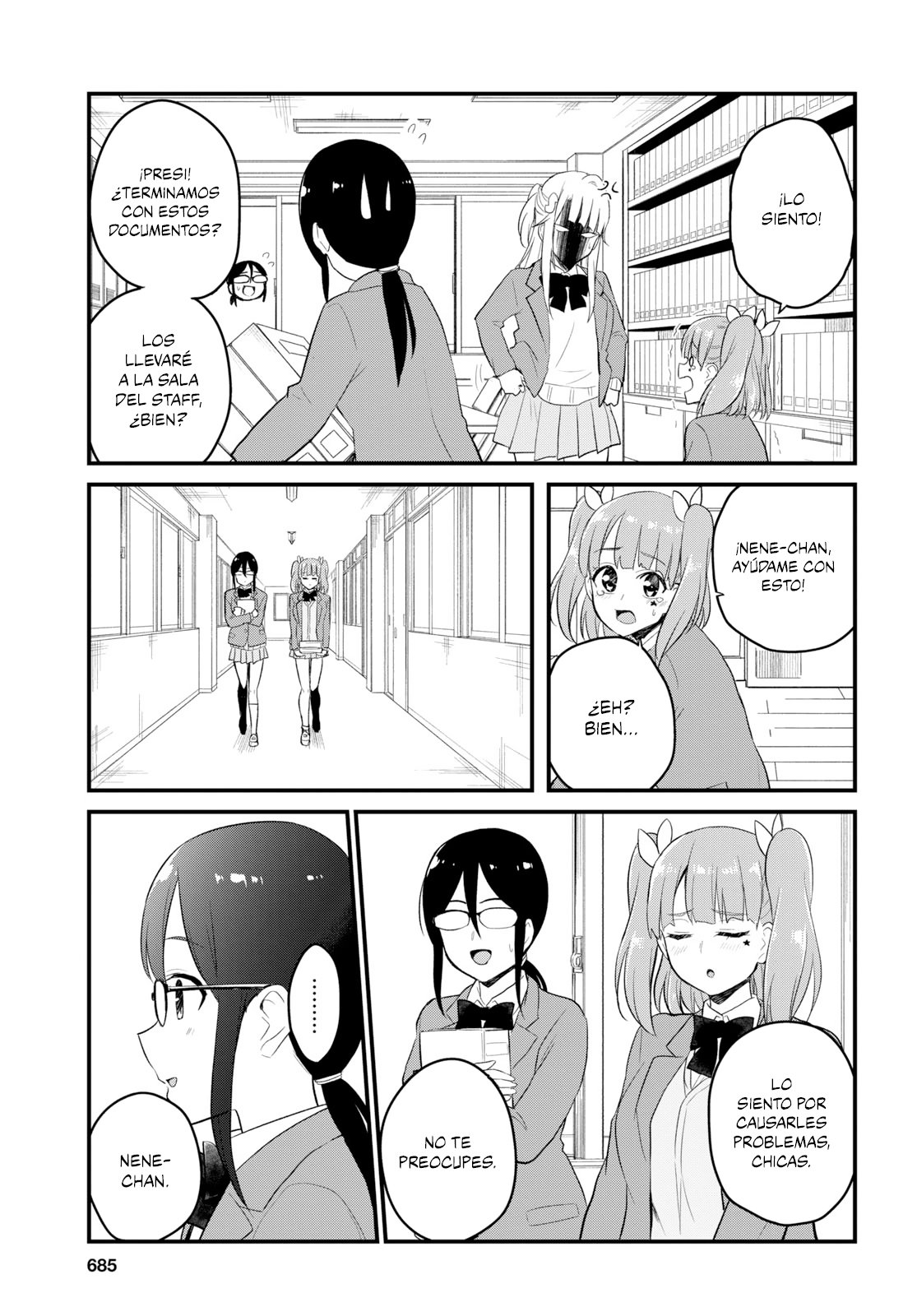 Hajimete no Gal Capitulo 85: Primera visita al consejo estudiantil página 10