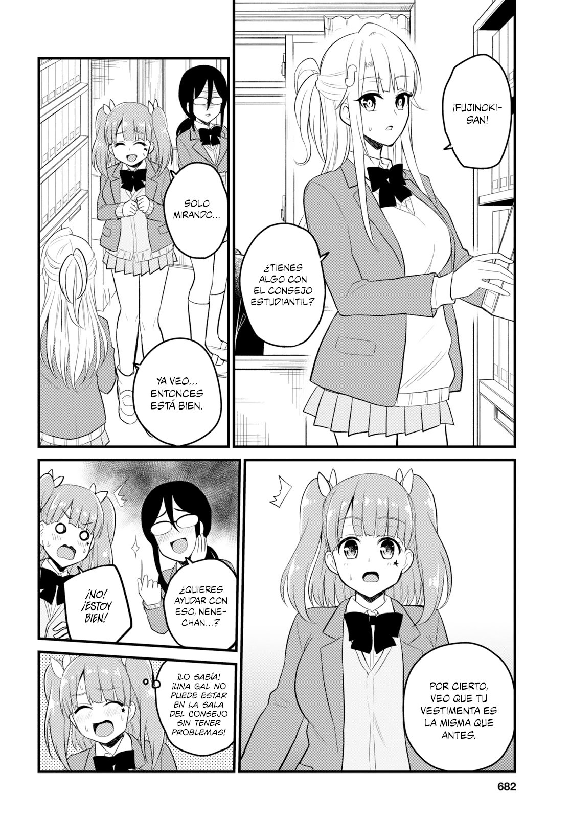 Hajimete no Gal Capitulo 85: Primera visita al consejo estudiantil página 7