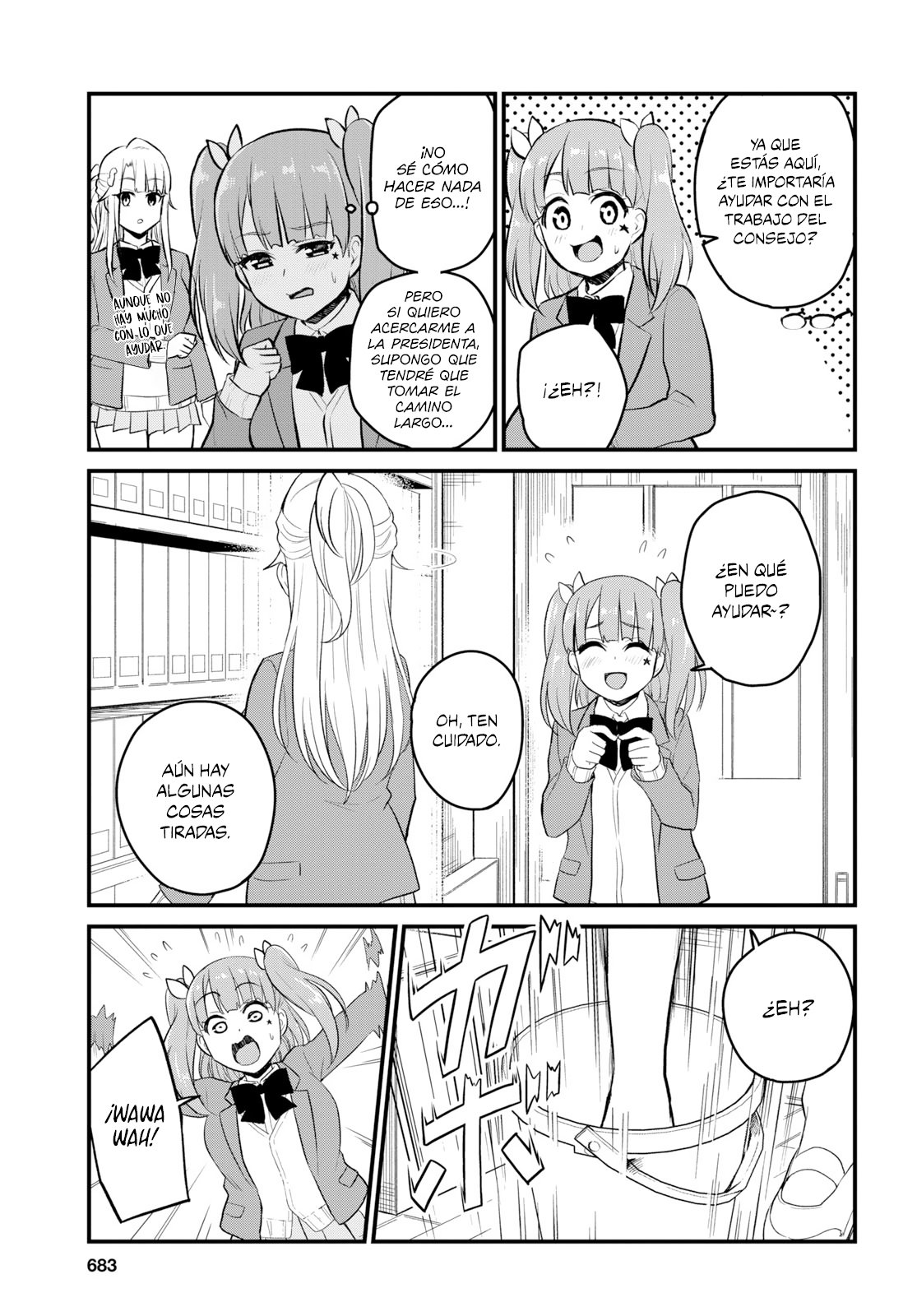 Hajimete no Gal Capitulo 85: Primera visita al consejo estudiantil página 8