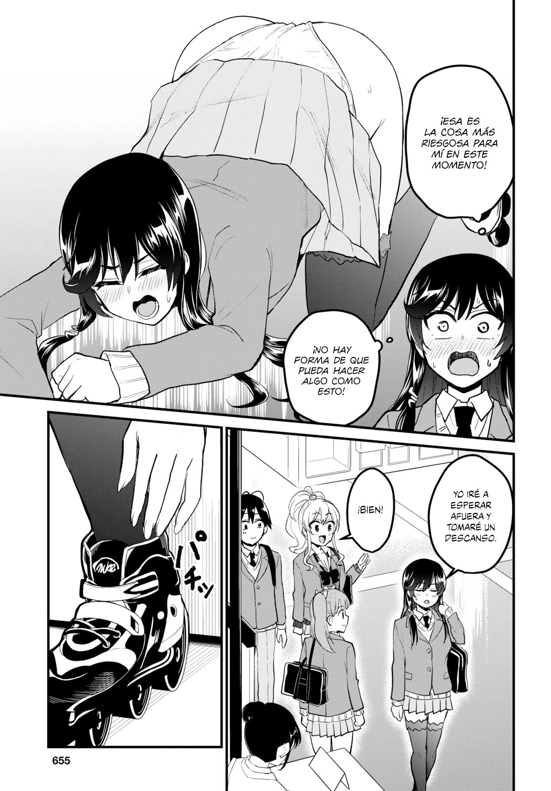 Hajimete no Gal Capitulo 87: El primer patinaje página 4