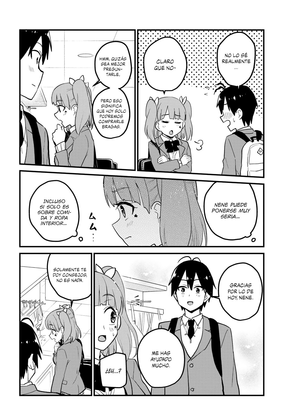 Hajimete no Gal Capitulo 89: La primera elección de ropa interior página 9