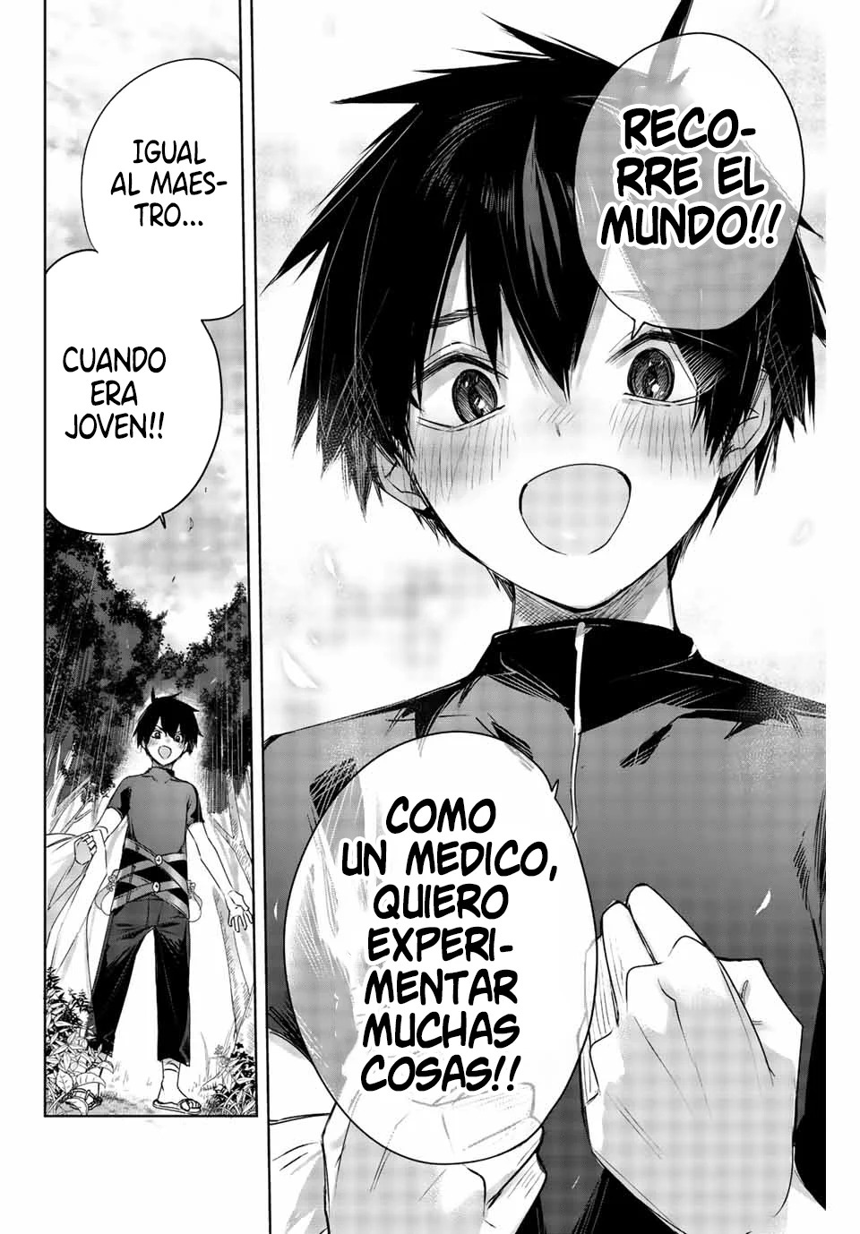 Un médico oriundo de la frontera se convierte en un aventurero de rango S en la capital ~Un joven de una aldea de héroes se convierte en un guerrero inconscientemente con la medicina tramposa Capitulo 2: El regalo del maestro página 15