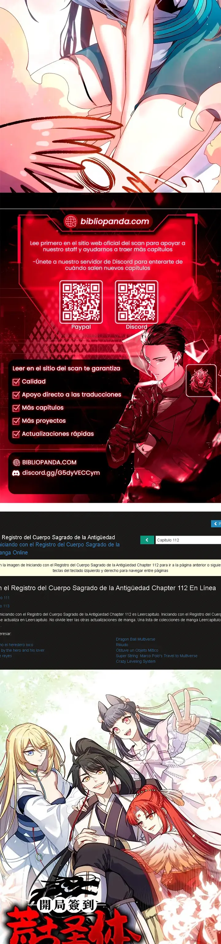 Iniciando con el Registro del Cuerpo Sagrado de la Antigüedad Capitulo 112 página 23