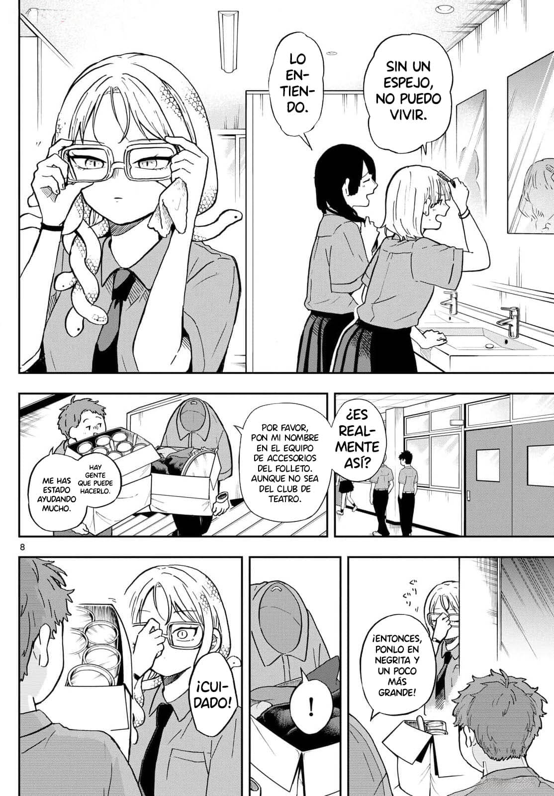 Ogami Tsumiki to Kinichijou. Capitulo 27: Hebisono-san y el espejo página 11