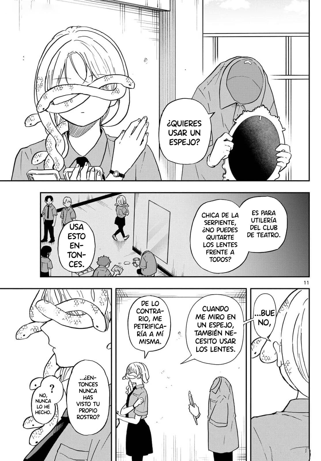 Ogami Tsumiki to Kinichijou. Capitulo 27: Hebisono-san y el espejo página 14