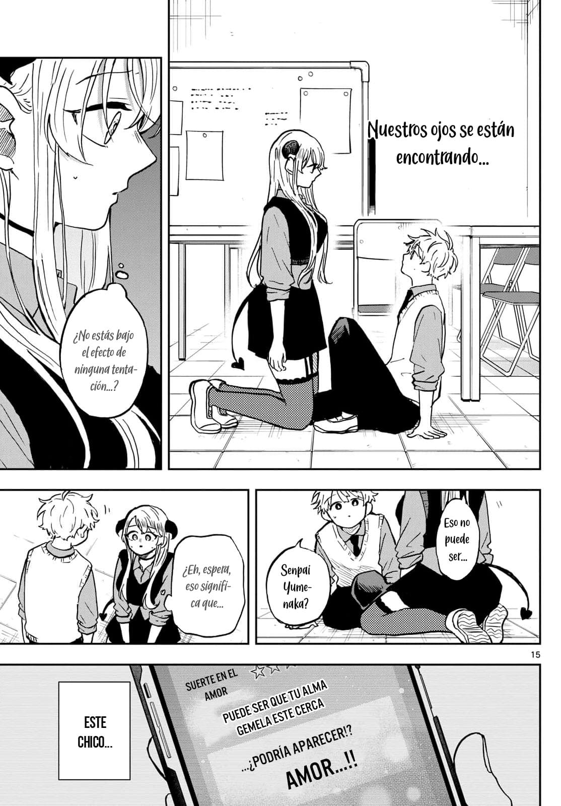 Ogami Tsumiki to Kinichijou. Capitulo 37: Yumenaka senpai y la adivinación amorosa página 19