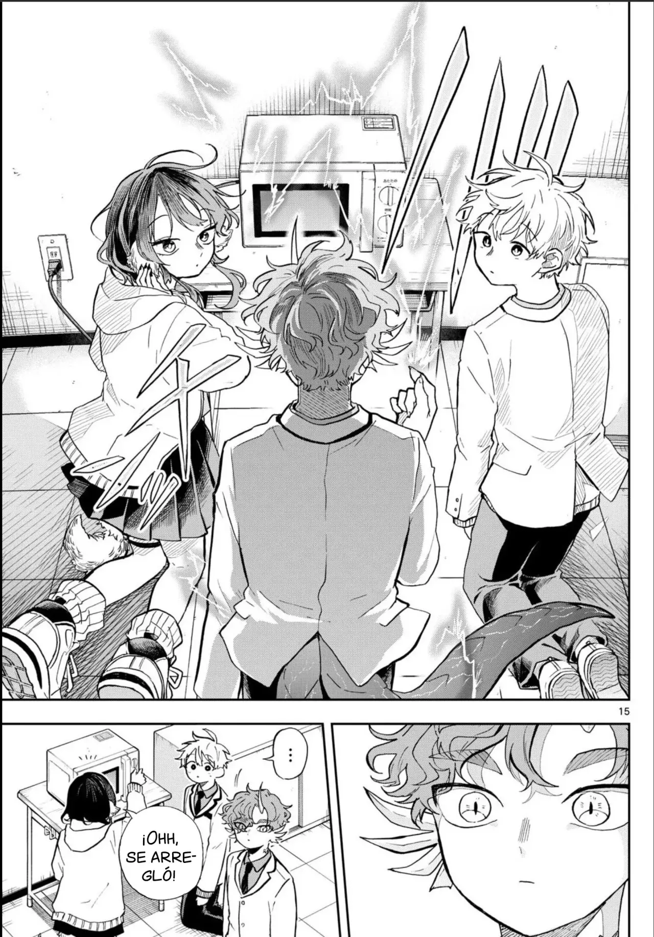 Ogami Tsumiki to Kinichijou. Capitulo 56: El presidente Raizen y el microondas página 18