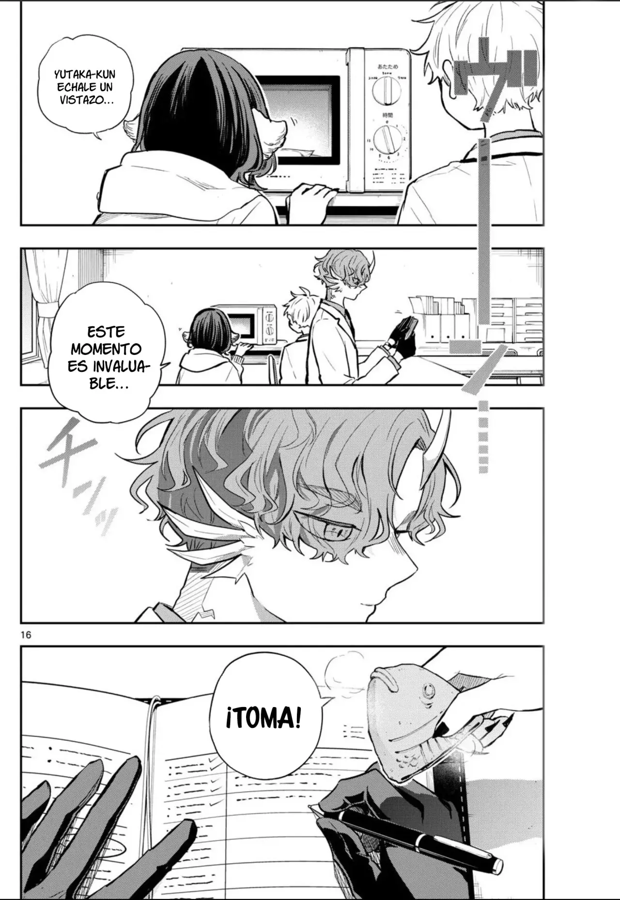 Ogami Tsumiki to Kinichijou. Capitulo 56: El presidente Raizen y el microondas página 19