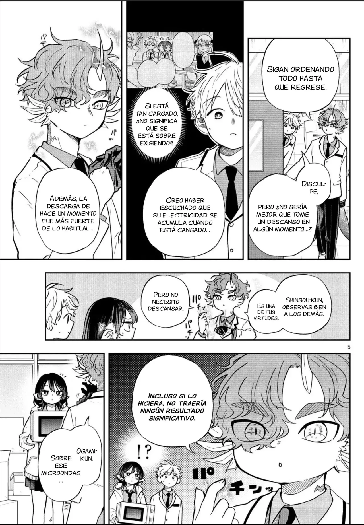 Ogami Tsumiki to Kinichijou. Capitulo 56: El presidente Raizen y el microondas página 8