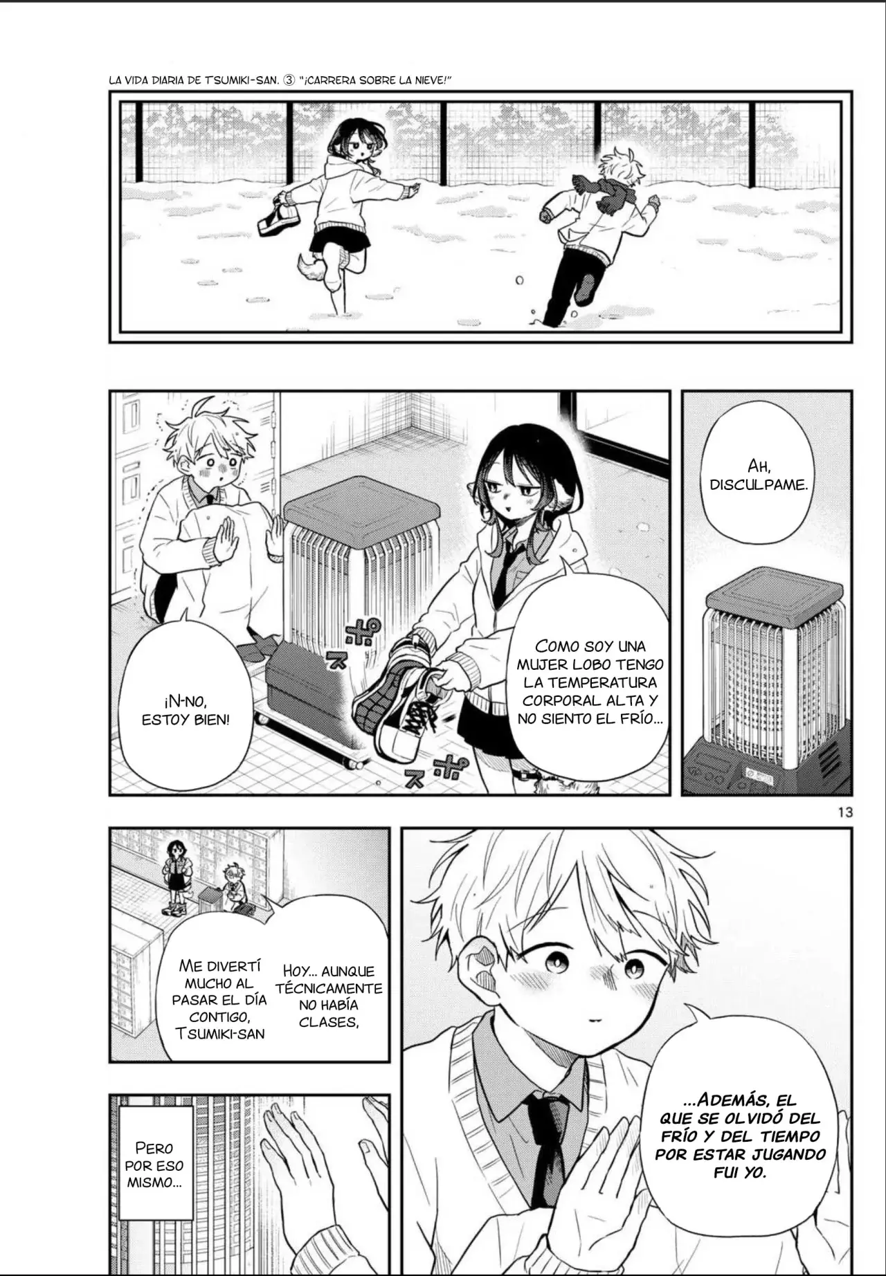 Ogami Tsumiki to Kinichijou. Capitulo 61: Tsumiki-san y la nieve página 16