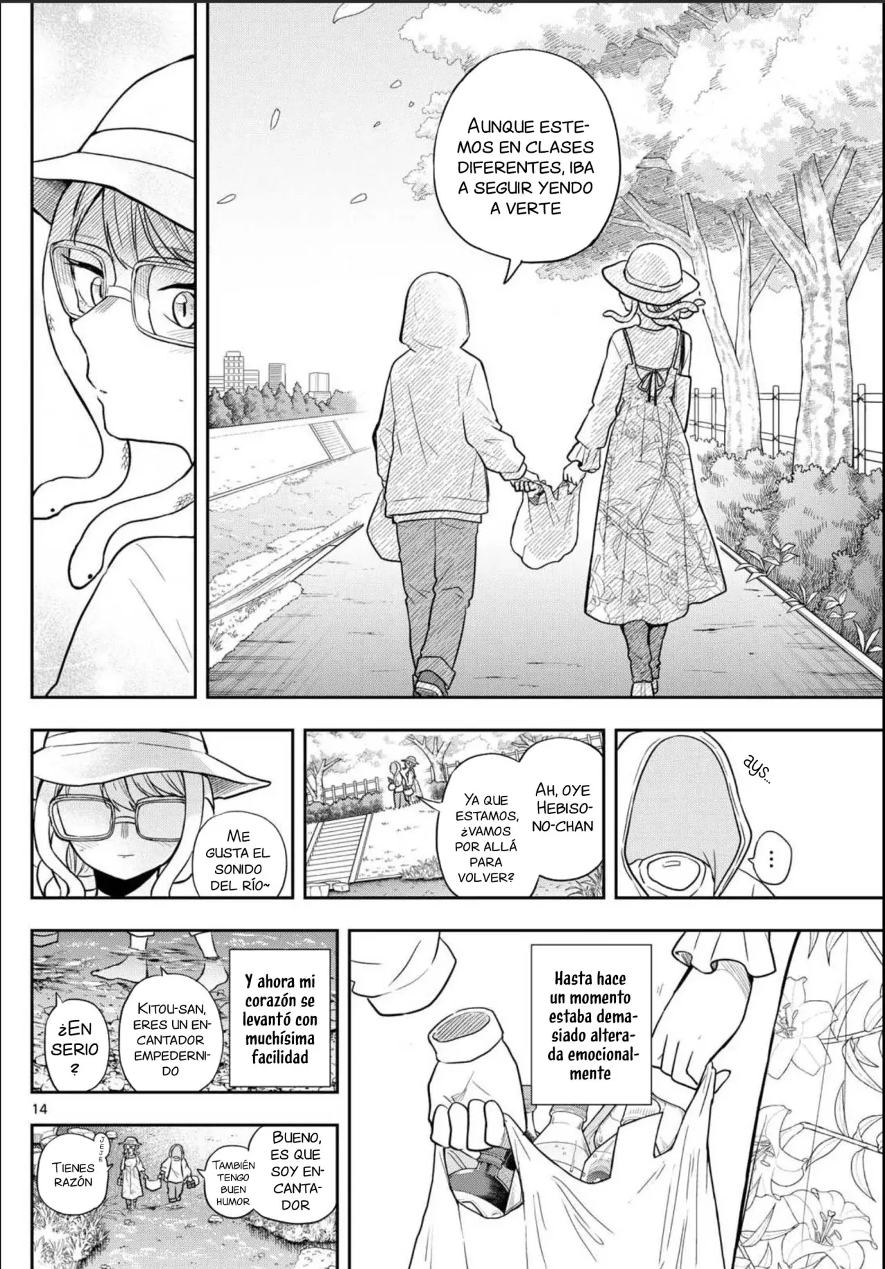 Ogami Tsumiki to Kinichijou. Capitulo 67: Hebizono-san y Kitou-kun. página 18