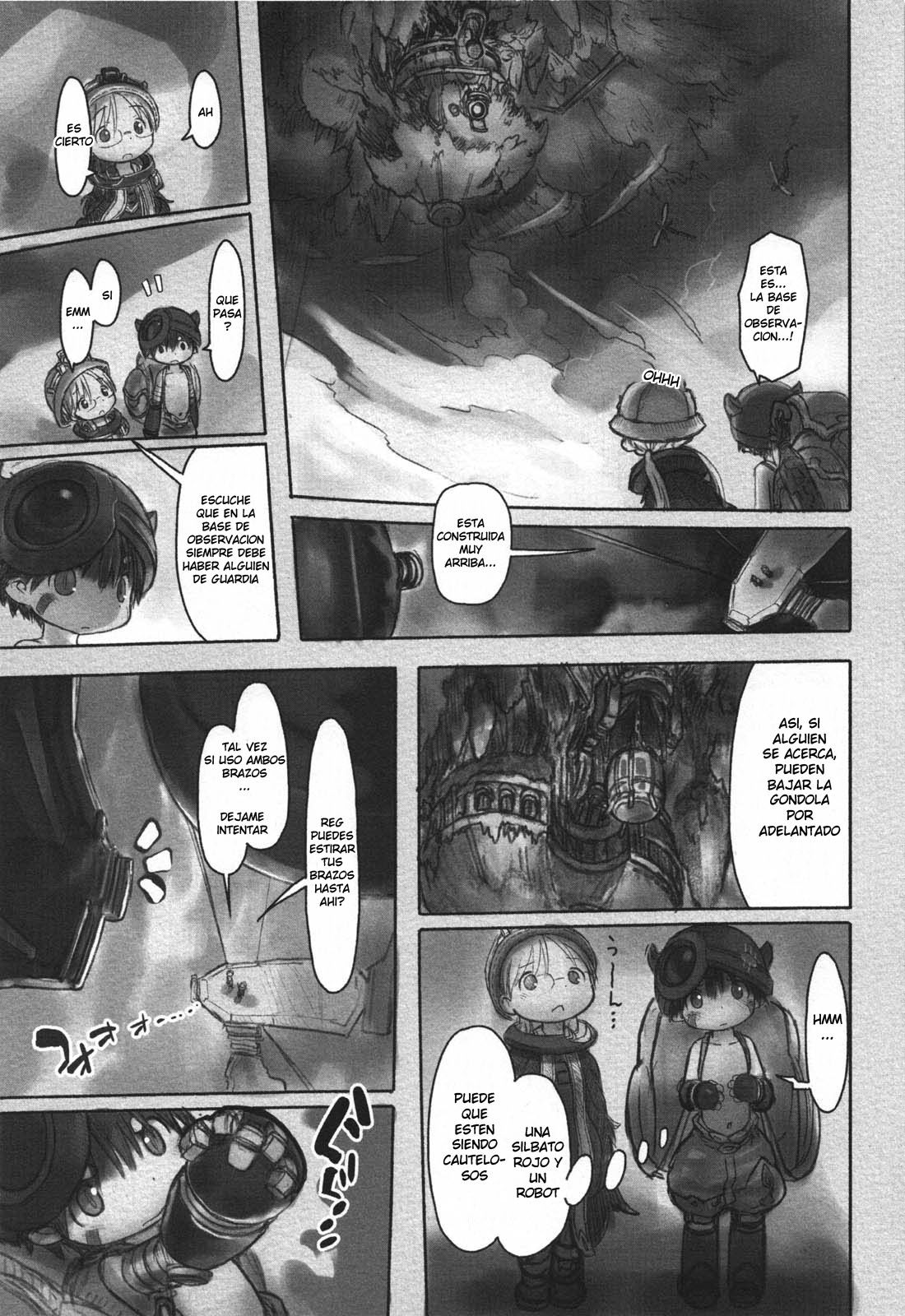 Made in Abyss Capitulo 12: Segunda capa, parte inferior: El Bosque Invertido página 15