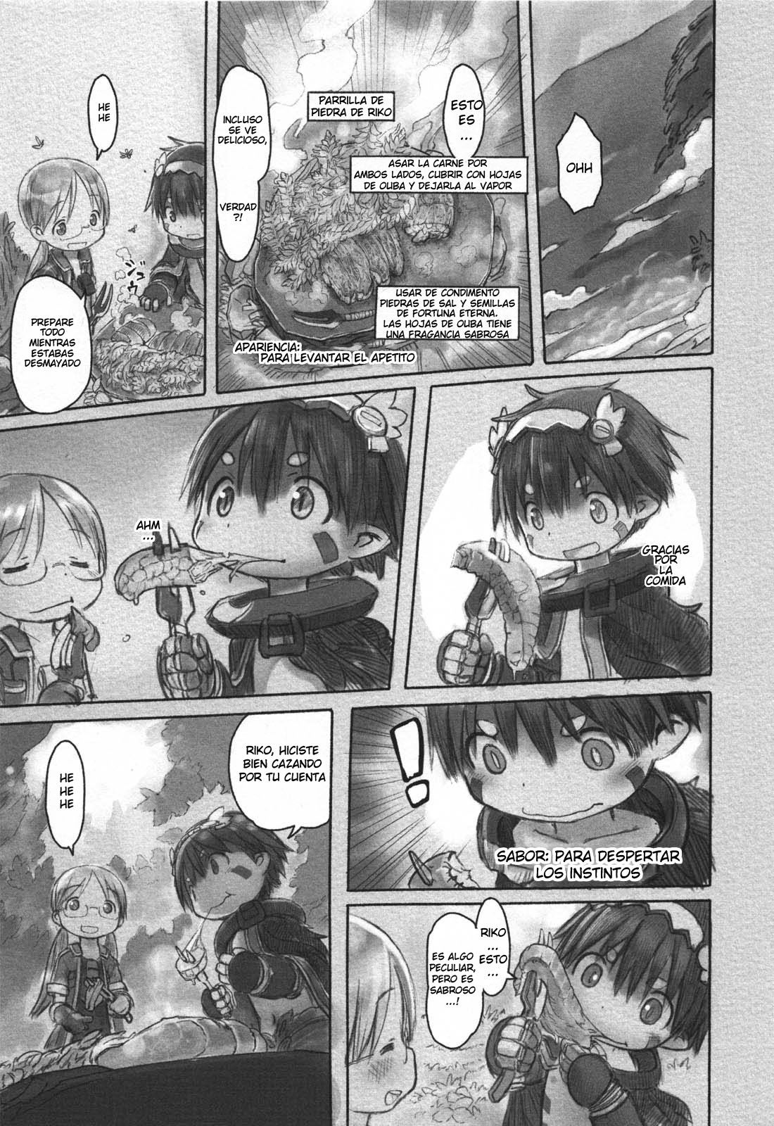 Made in Abyss Capitulo 12: Segunda capa, parte inferior: El Bosque Invertido página 5