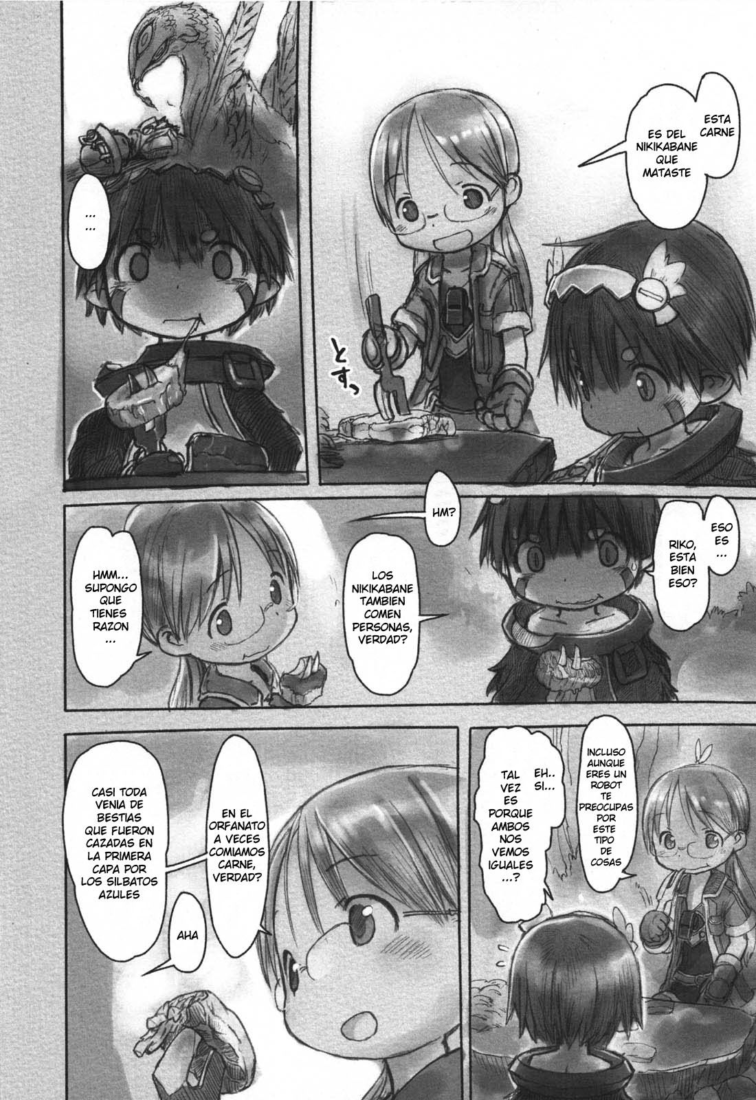 Made in Abyss Capitulo 12: Segunda capa, parte inferior: El Bosque Invertido página 6