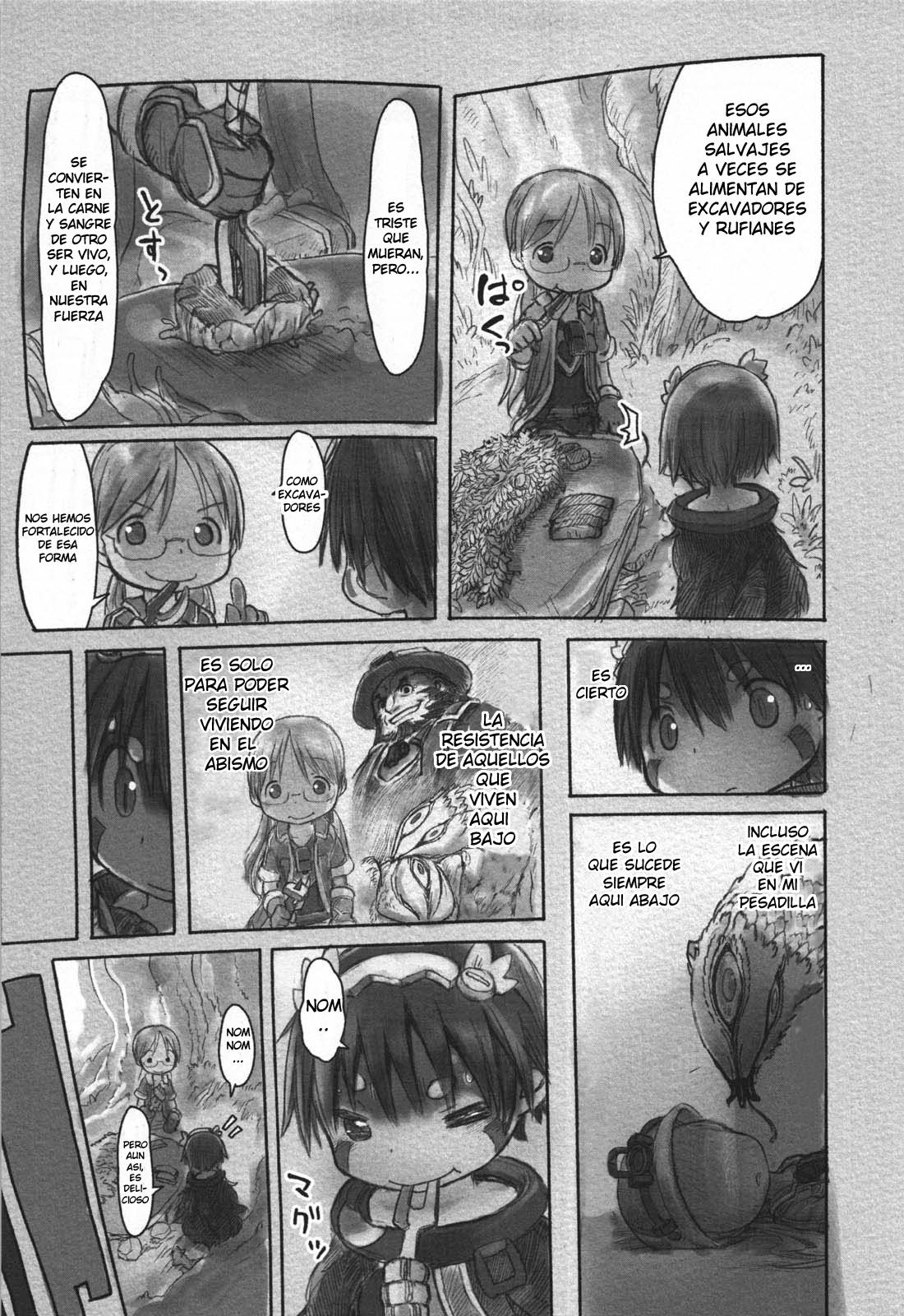Made in Abyss Capitulo 12: Segunda capa, parte inferior: El Bosque Invertido página 7
