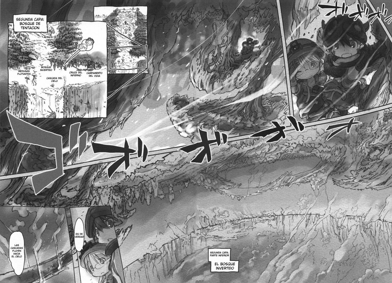 Made in Abyss Capitulo 12: Segunda capa, parte inferior: El Bosque Invertido página 8