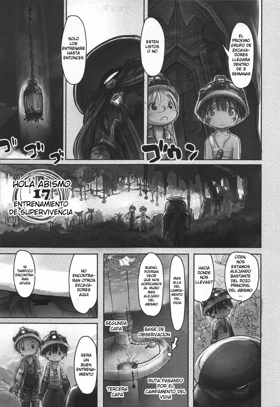 Made in Abyss Capitulo 17: Entrenamiento de Supervivencia página 3