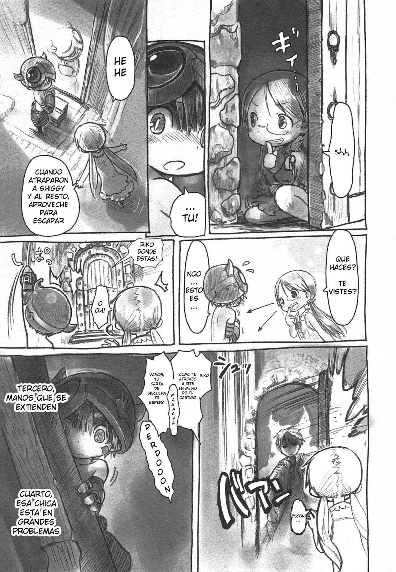 Made in Abyss Capitulo 3: Ex Sala de Castigos. Habitación de Riko página 14