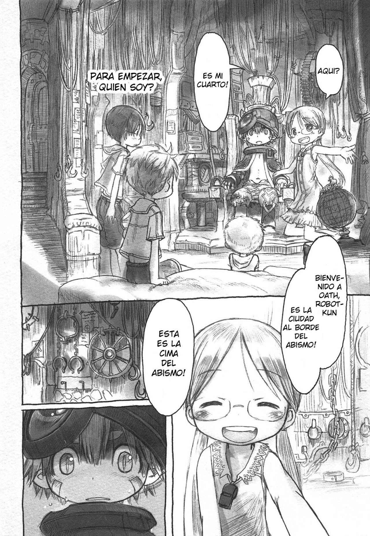 Made in Abyss Capitulo 3: Ex Sala de Castigos. Habitación de Riko página 4