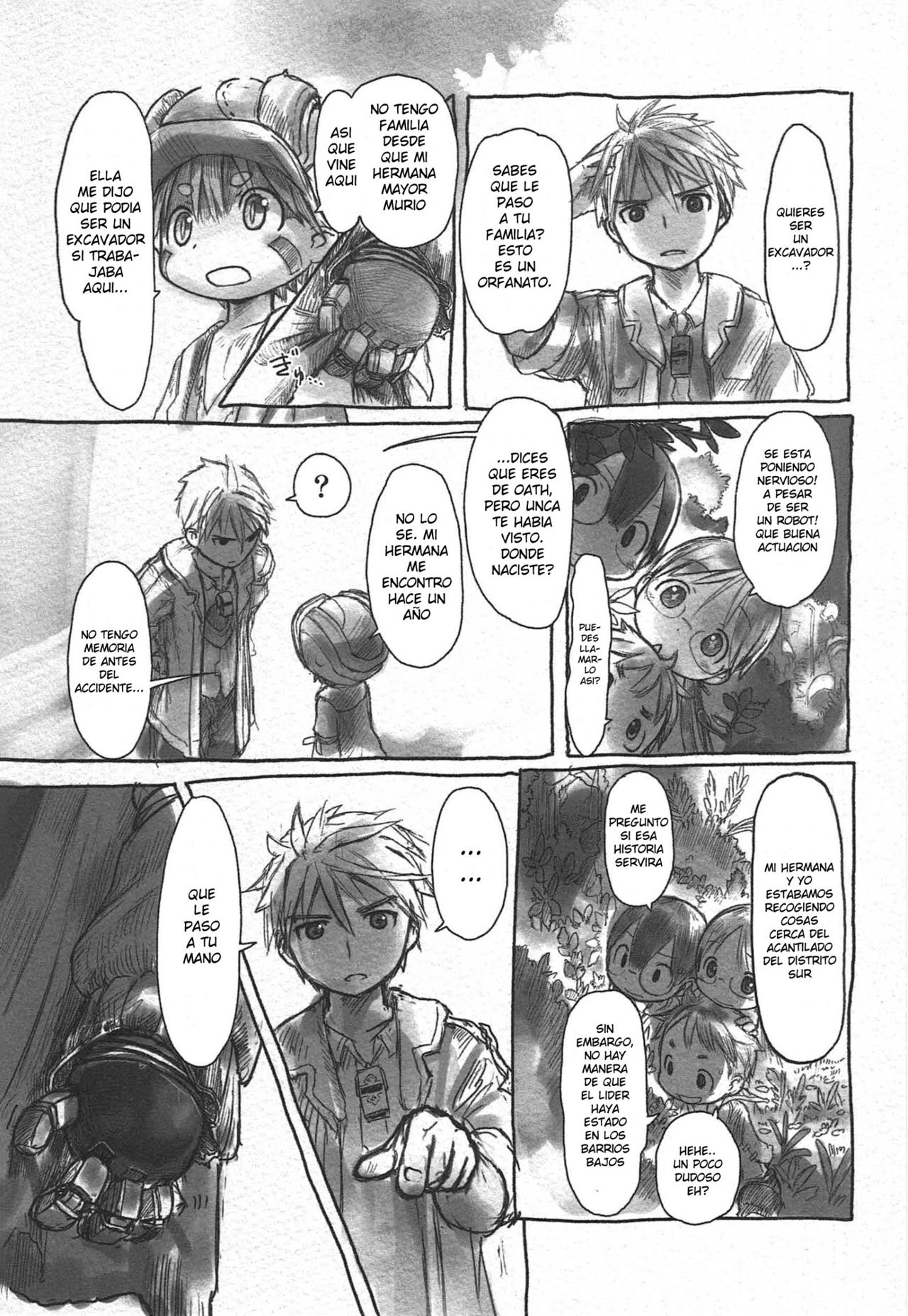 Made in Abyss Capitulo 4: El Orfanato de Belchero página 13