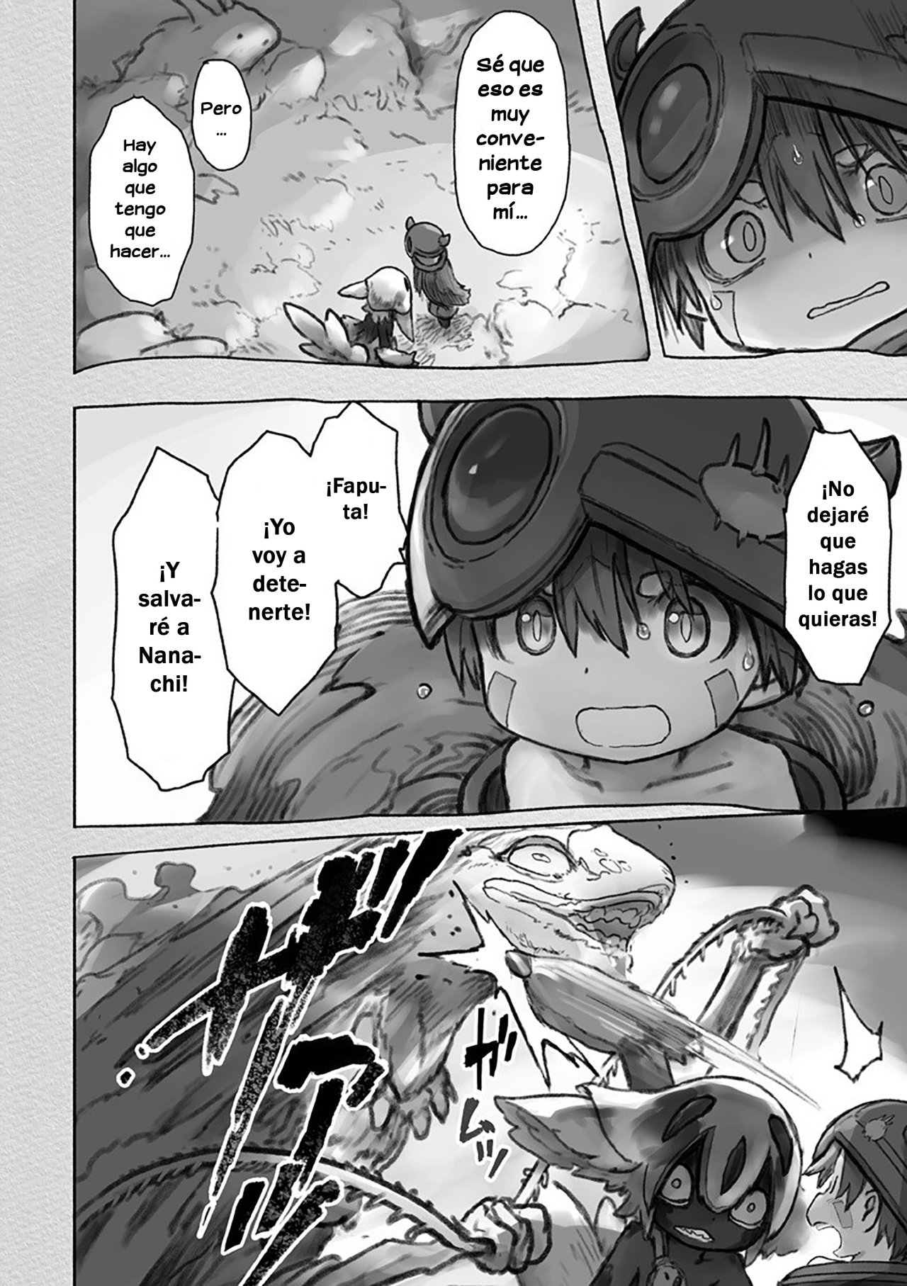 Made in Abyss Capitulo 55: Faputa y Reg página 10