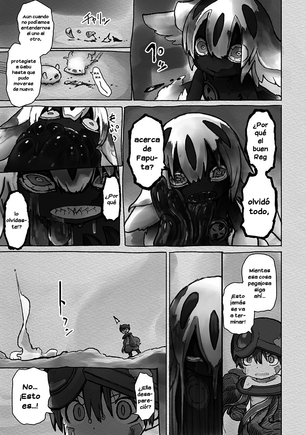 Made in Abyss Capitulo 55: Faputa y Reg página 15